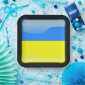 Assiettes En Carton Drapeau de l'Ukraine (Fête)