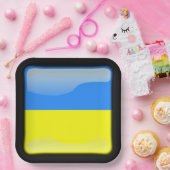 Assiettes En Carton Drapeau de l'Ukraine (Fête)