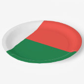 Assiettes En Carton Drapeau de Madagascar (Angle)