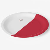 Assiettes En Carton Drapeau de Malte (Angle)