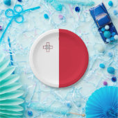 Assiettes En Carton Drapeau de Malte (Fête)