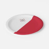 Assiettes En Carton Drapeau de Malte (Angle)