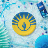 Assiettes En Carton Drapeau de Mesa, Arizona Plaques de papier (Fête)