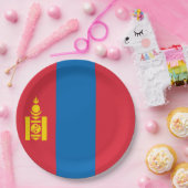 Assiettes En Carton Drapeau de Mongolie (Fête)