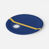 Assiettes En Carton Drapeau de Nauru (Angle)