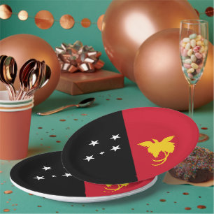 Assiettes En Carton Drapeau de Papouasie-Nouvelle-Guinée