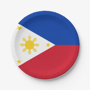 Assiettes En Carton Drapeau de Philippines