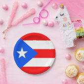 Assiettes En Carton Drapeau de Porto Rico (Fête)