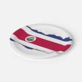 Assiettes En Carton Drapeau de Rican de côte (Angle)