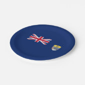 Assiettes En Carton Drapeau de Sainte-Hélène (Angle)