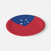 Assiettes En Carton Drapeau de Samoa (Angle)