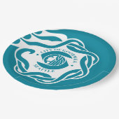 Assiettes En Carton Drapeau de Seattle (Washington) (Angle)