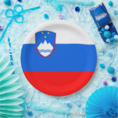 Assiettes En Carton Drapeau de Slovénie (Fête)