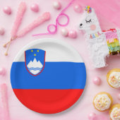 Assiettes En Carton Drapeau de Slovénie (Fête)