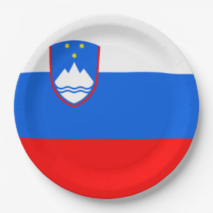 Assiettes En Carton Drapeau de Slovénie