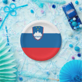 Assiettes En Carton Drapeau de Slovénie Plaques de papier (Fête)