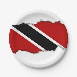Assiettes En Carton Drapeau de Trinité-et-Tobago