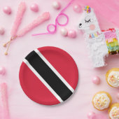 Assiettes En Carton Drapeau de Trinité-et-Tobago   (Fête)