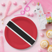 Assiettes En Carton Drapeau de Trinité-et-Tobago (Fête)