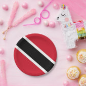 Assiettes En Carton Drapeau de Trinité-et-Tobago (Fête)