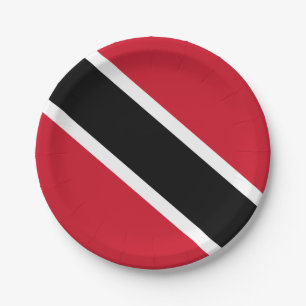 Assiettes En Carton Drapeau de Trinité-et-Tobago