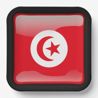 Assiettes En Carton Drapeau de Tunisie