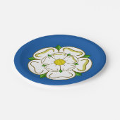 Assiettes En Carton Drapeau de Yorkshire (Angle)