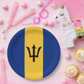 Assiettes En Carton Drapeau des Barbade (Fête)