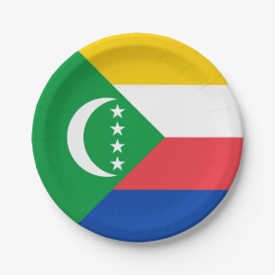 Assiettes En Carton Drapeau des Comores