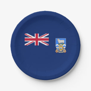 Assiettes En Carton Drapeau des îles Falkland