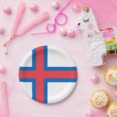 Assiettes En Carton Drapeau des îles Féroé (Fête)