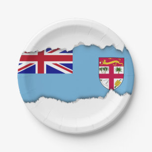 Assiettes En Carton Drapeau des îles Fidji