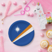 Assiettes En Carton Drapeau des Îles Marshall (Fête)