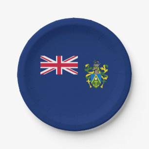 Assiettes En Carton Drapeau des îles Pitcairn