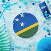 Assiettes En Carton Drapeau des Îles Salomon (Fête)