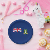 Assiettes En Carton Drapeau des îles Vierges britanniques (Fête)