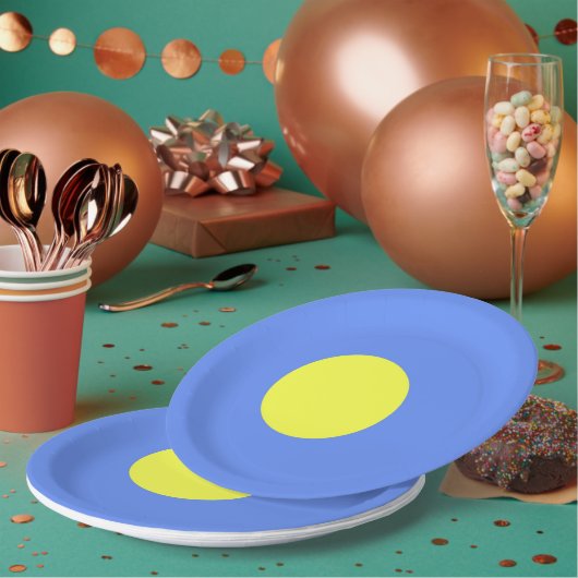 Assiettes En Carton Drapeau des Palaos (Multi)