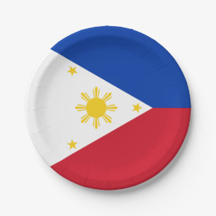 Assiettes En Carton Drapeau des Philippines