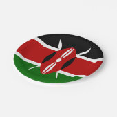 Assiettes En Carton Drapeau des plaques à papier du Kenya (Angle)