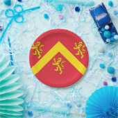 Assiettes En Carton Drapeau des plaques de papier anglesey (Fête)