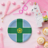 Assiettes En Carton Drapeau des plaques de papier Derbyshire (Fête)