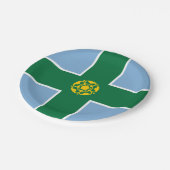 Assiettes En Carton Drapeau des plaques de papier Derbyshire (Angle)