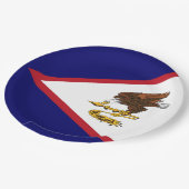 Assiettes En Carton Drapeau des Samoa américaines (Angle)