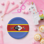 Assiettes En Carton Drapeau d'Eswatini (Fête)