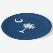 Assiettes En Carton Drapeau d'État de Caroline du Sud (Angle)