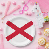 Assiettes En Carton Drapeau d'État de l'Alabama (Fête)