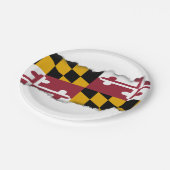 Assiettes En Carton Drapeau d'état du Maryland (Angle)