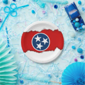 Assiettes En Carton Drapeau d'état du Tennessee (Fête)