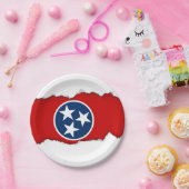 Assiettes En Carton Drapeau d'état du Tennessee (Fête)