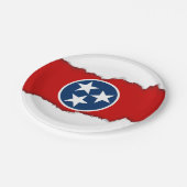 Assiettes En Carton Drapeau d'état du Tennessee (Angle)
